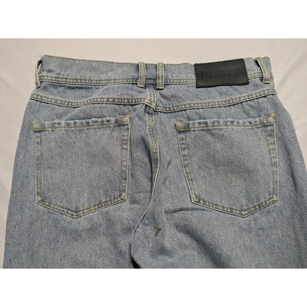 PLEASURES CRAWLER‎ Centipede Denim Jeans - Men 30 (32X30)